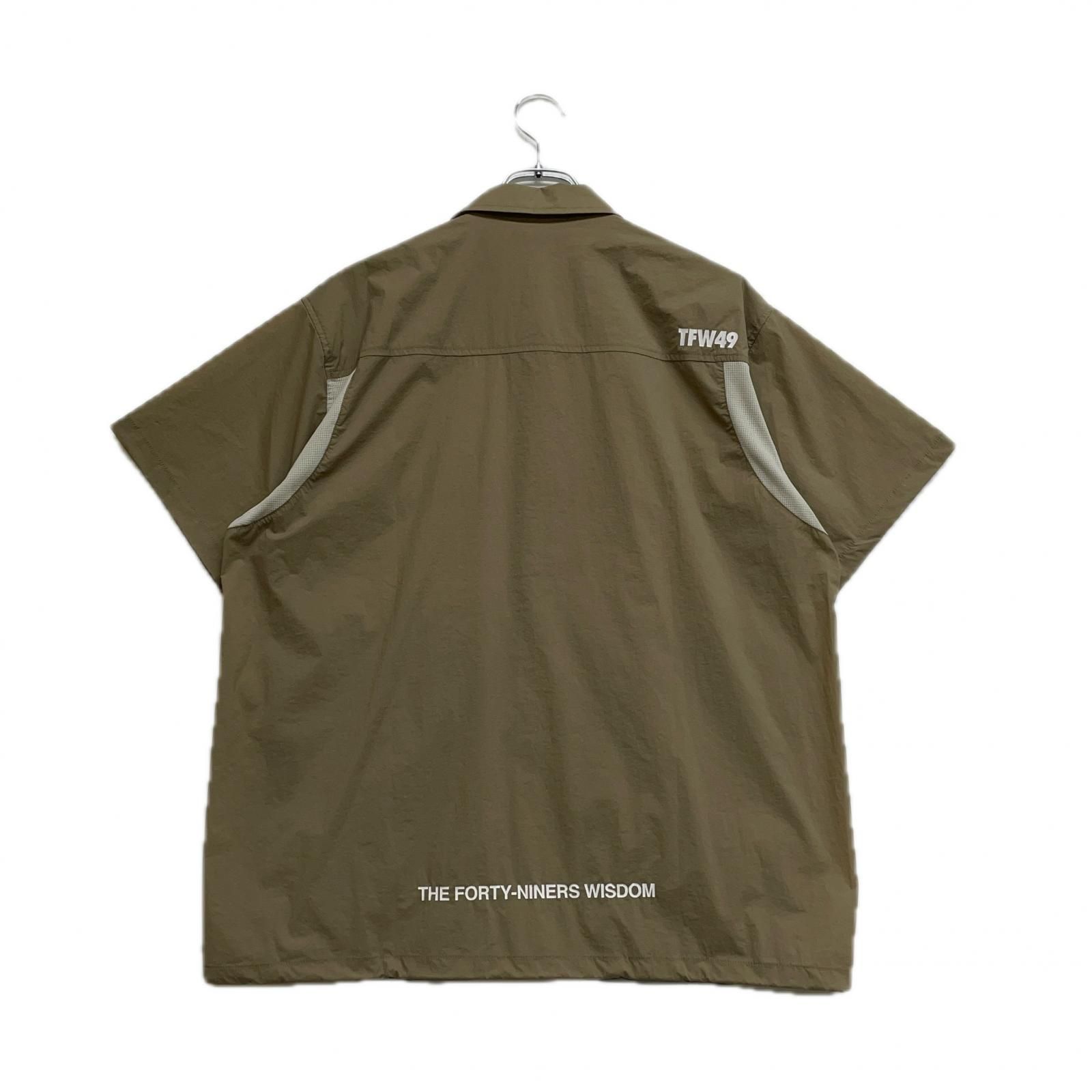 メンズ ティーエフダブリュー フォーティーナイン TFW49 半袖シャツ L ベージュ モデル 軽量 薄手 ストレッチ