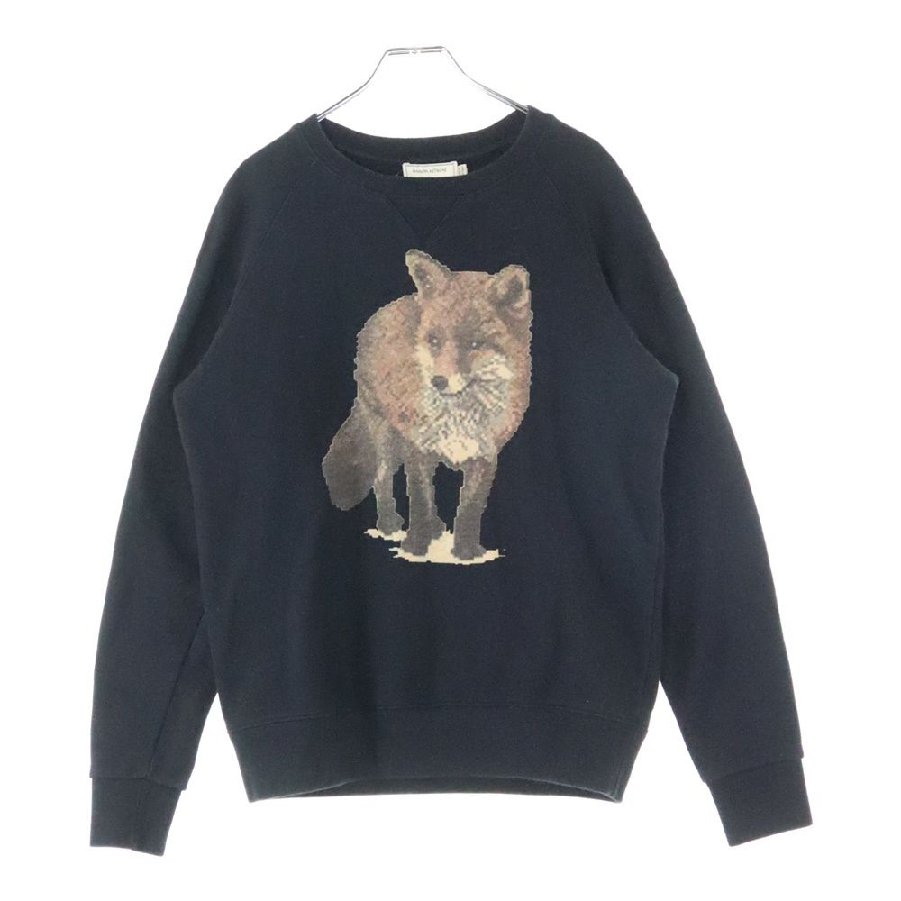 MAISON KITSUNE (メゾンキツネ) フォックスデザインプリント クルー
