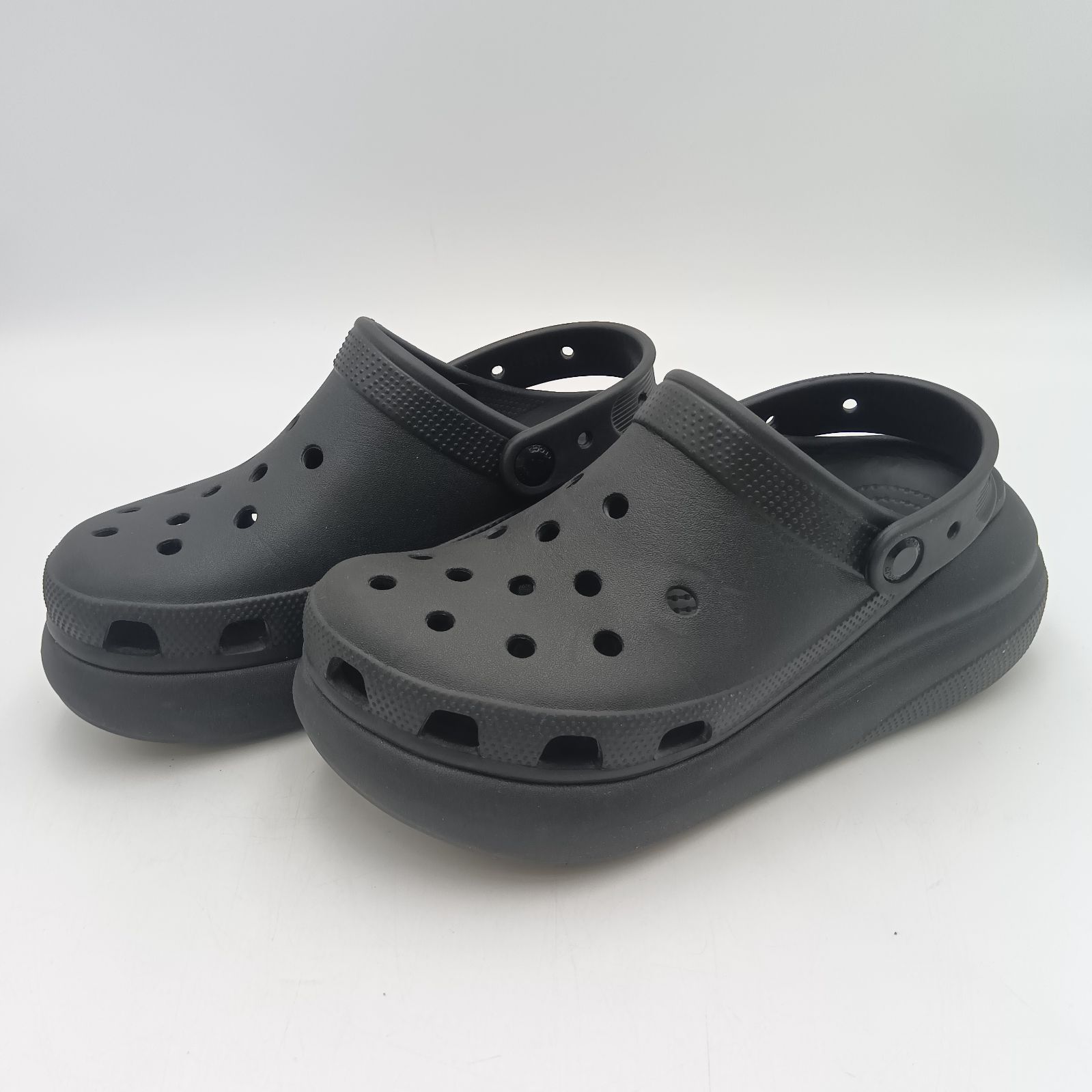 Crocs クロックス 20933 厚底サンダル M6 W8 レディース 黒 24cm
