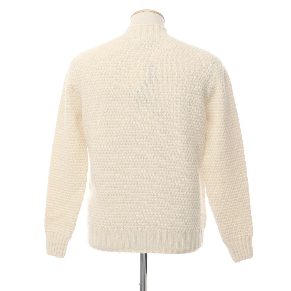 【中古】【未使用】ドルモア DRUMOHR ウール モックネック プルオーバーニット アイボリー【サイズ46】【メンズ】-1
