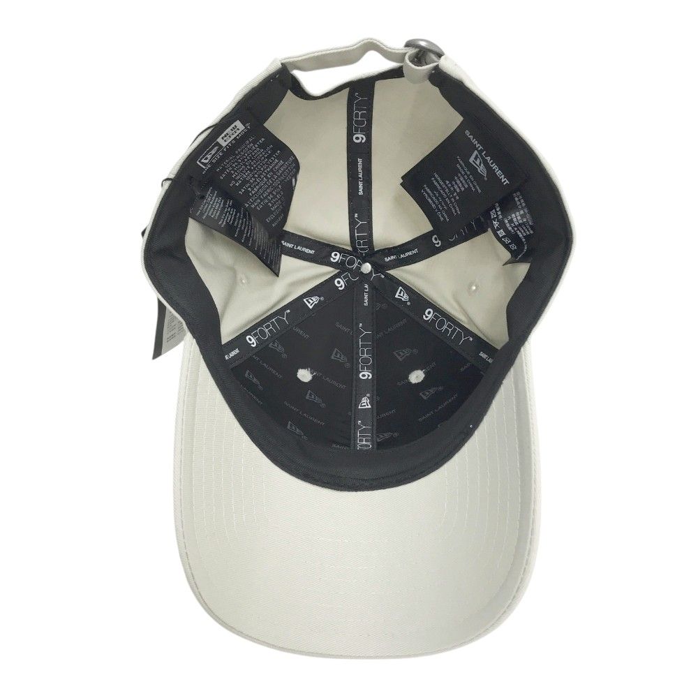 SAINTLAURENT サンローラン NEW ERA キャップ ホワイト系 ONE