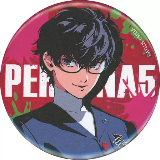 ペルソナ5 缶バッジ 主人公 ペルソナライブ ペルライ ガチャ