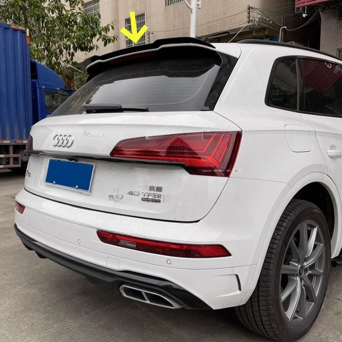 アウディ Q5 FY 2017年- リアウィング リアスポイラー ダックテール 外装カスタム 1個 ブラック FFCRYSTALESIA_COM