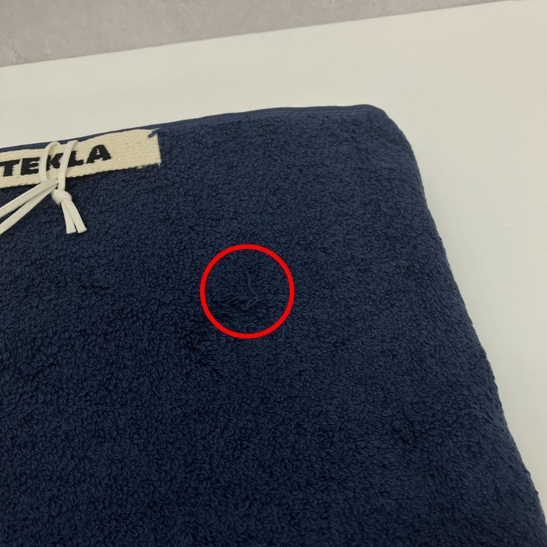 訳あり・新品未使用】テクラ TEKLA タオル 70×140 NAVY ネイビー