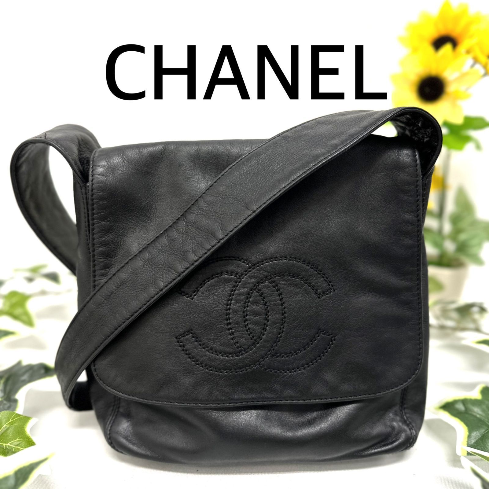 CHANEL シャネル ラムスキン ワンショルダーバッグ ココマーク 