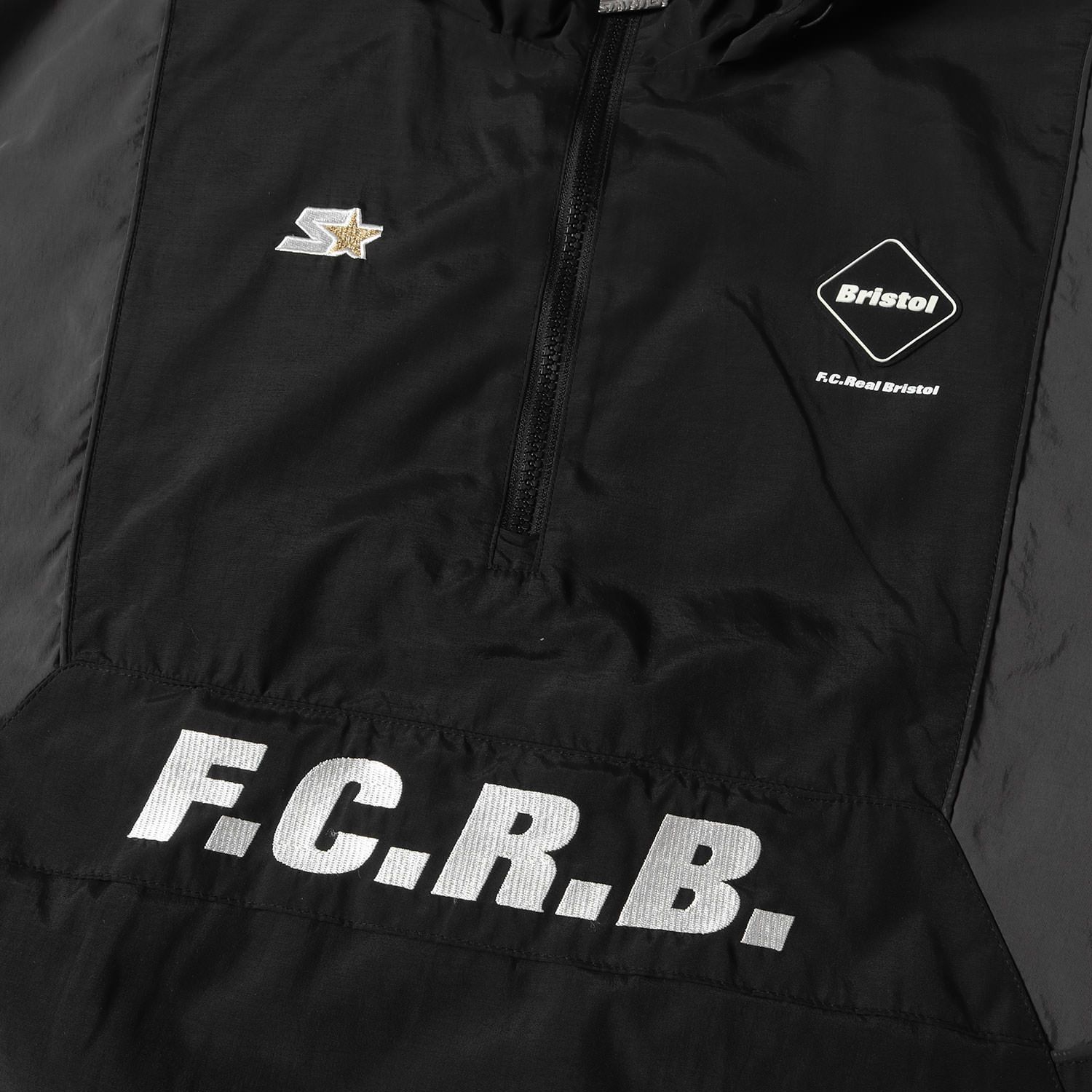 F.C.Real Bristol エフシーレアルブリストル ジャケット サイズ:M STARTER BLACK LABEL アノラック ジャケット  ANORAK JACKET ブラック 黒 アウター ブルゾン パーカー【メンズ】 - メルカリ