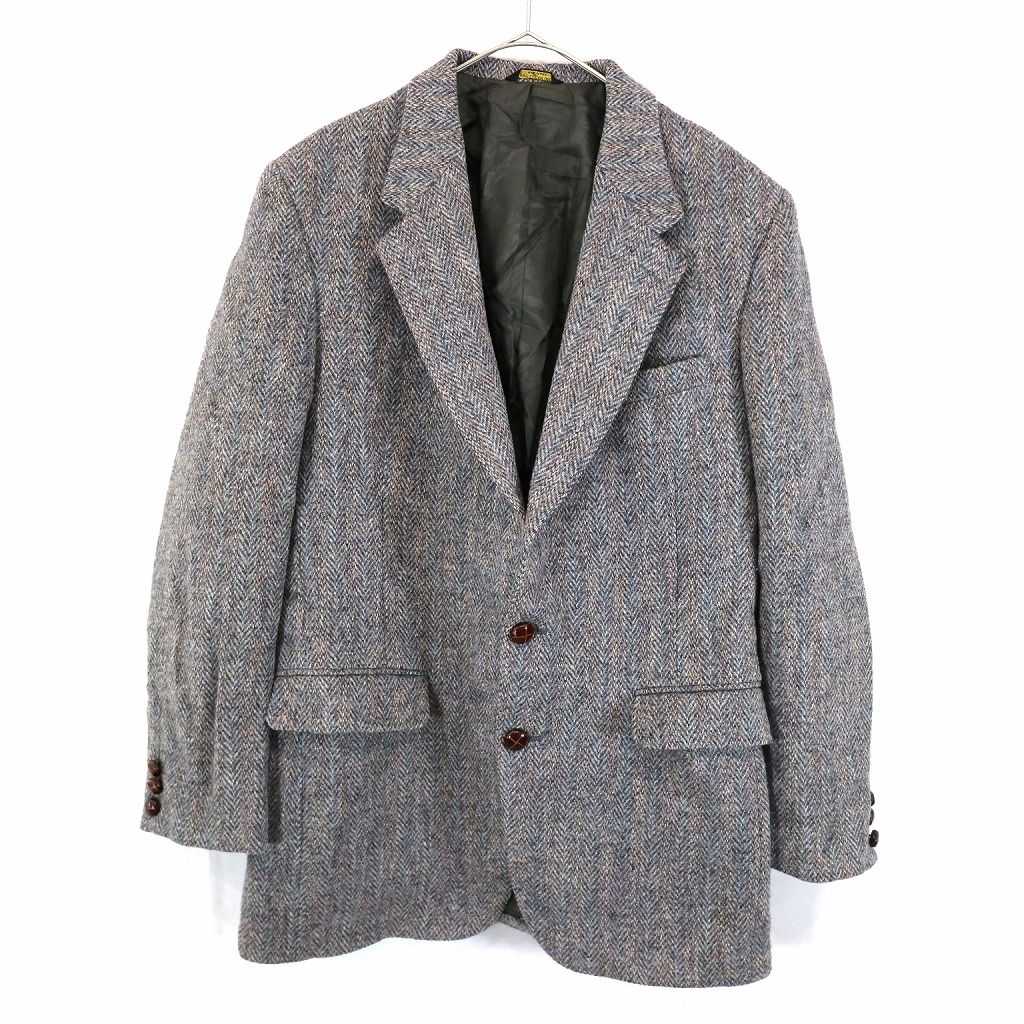 90年代 USA製 Harris Tweed ハリスツイード テーラードジャケット