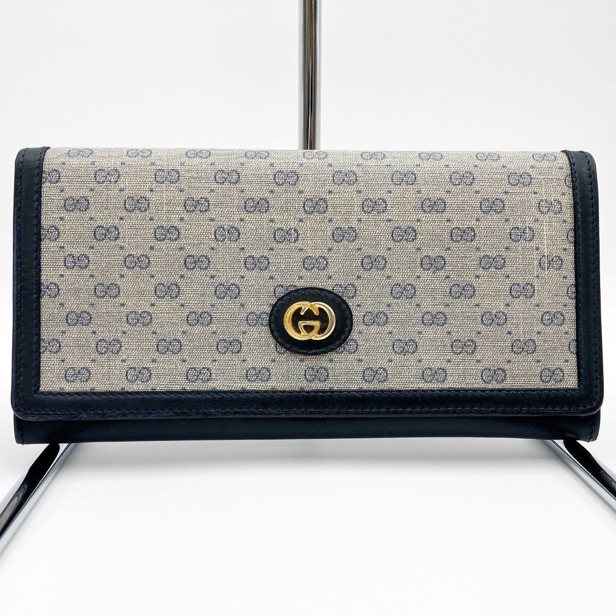 GUCCI グッチ オールド マイクロGG 財布 ウォレット PVC レザー GUCCI - GUCCI オールドグッチ ヴィンテージ マイクロGG PVC