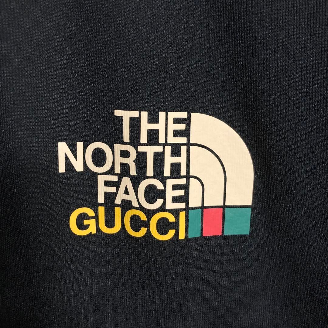 極美品】GUCCI × NORTH FACE ロゴプリント ジップパーカー - メルカリ 
