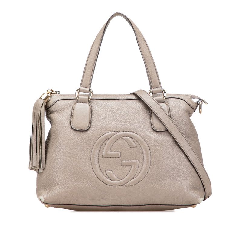 Gucci ハンドバッグ GUCCI✨グッチ✨ハンドバッグ✨肩がけ✨グッチシマ✨メタリック