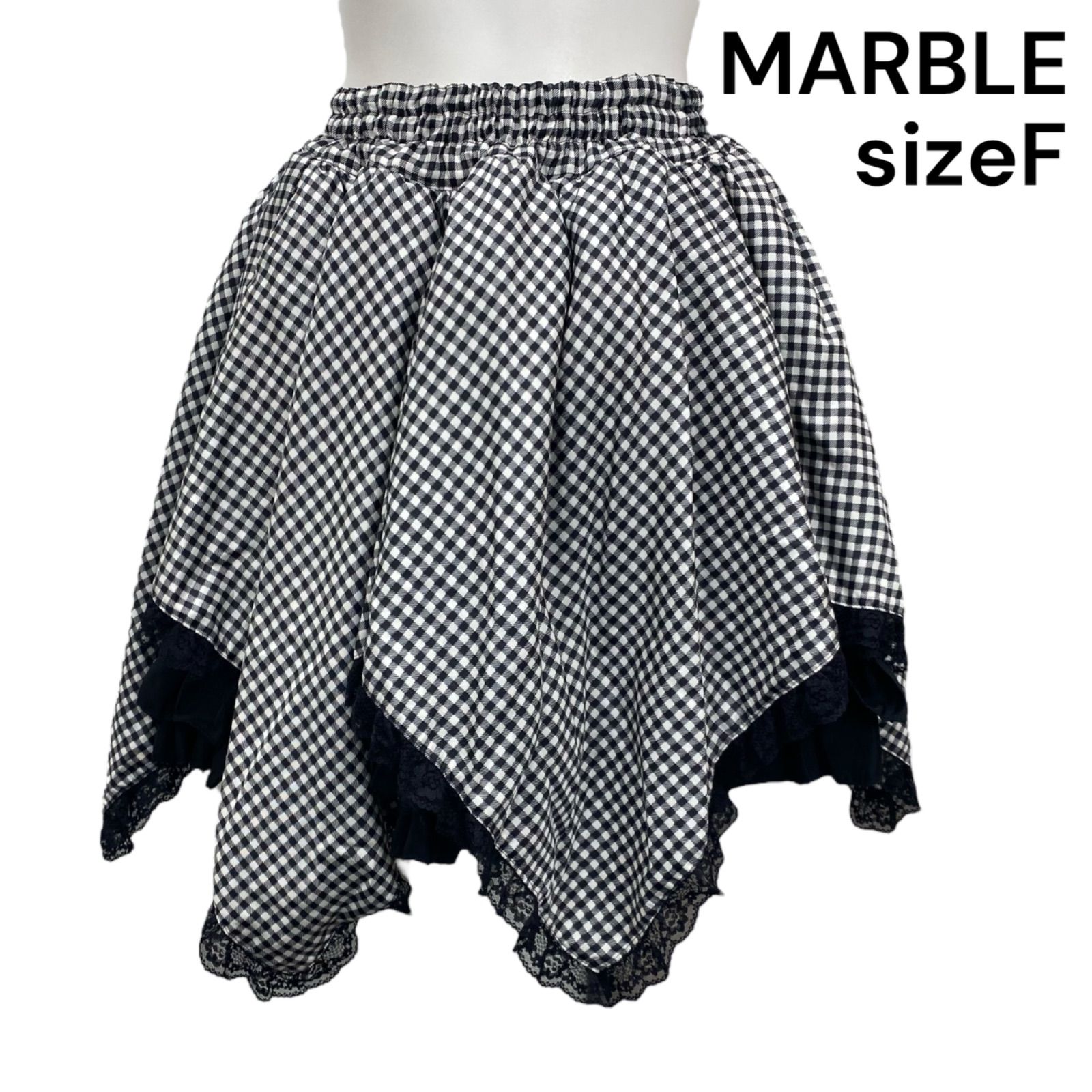 ◇マーブル MARBLE ミニスカート ゴスロリ ティアード レース フリル 