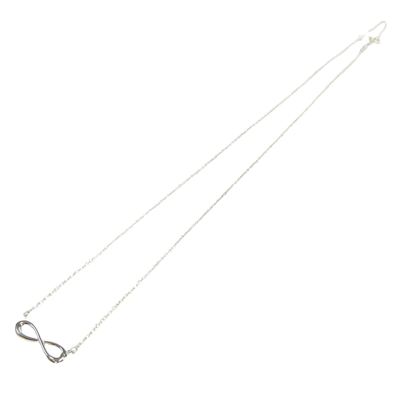 【極美品】ティファニーシルバーネックレス　ペンダント　　　ダイヤモンド　付属品付 TIFFANY&Co. ティファニー ネックレス 一粒ダイヤ ペンダント