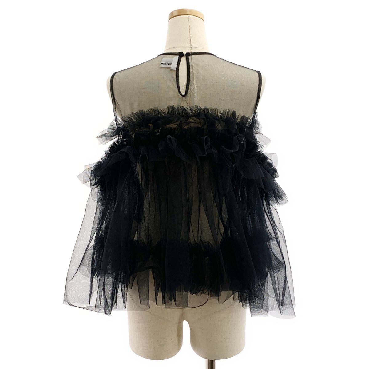 noir kei ninomiya 2023AW チュールギャザートップス noir kei ninomiya 2023AW チュールギャザートップス