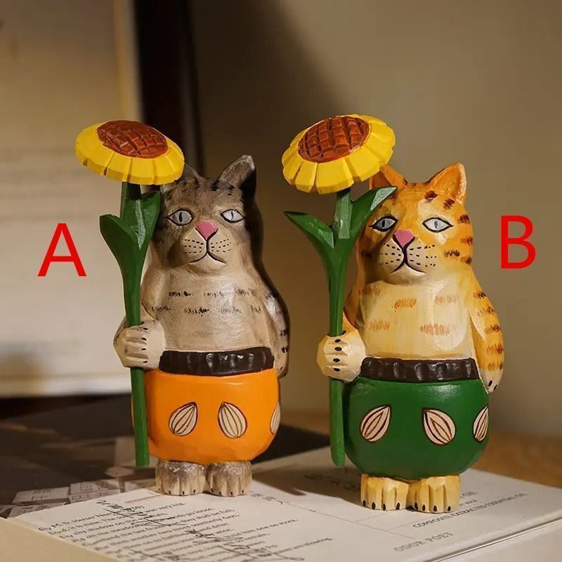 新品・未使用】置物 装飾品 フィギュア 猫 ネコ キャット
