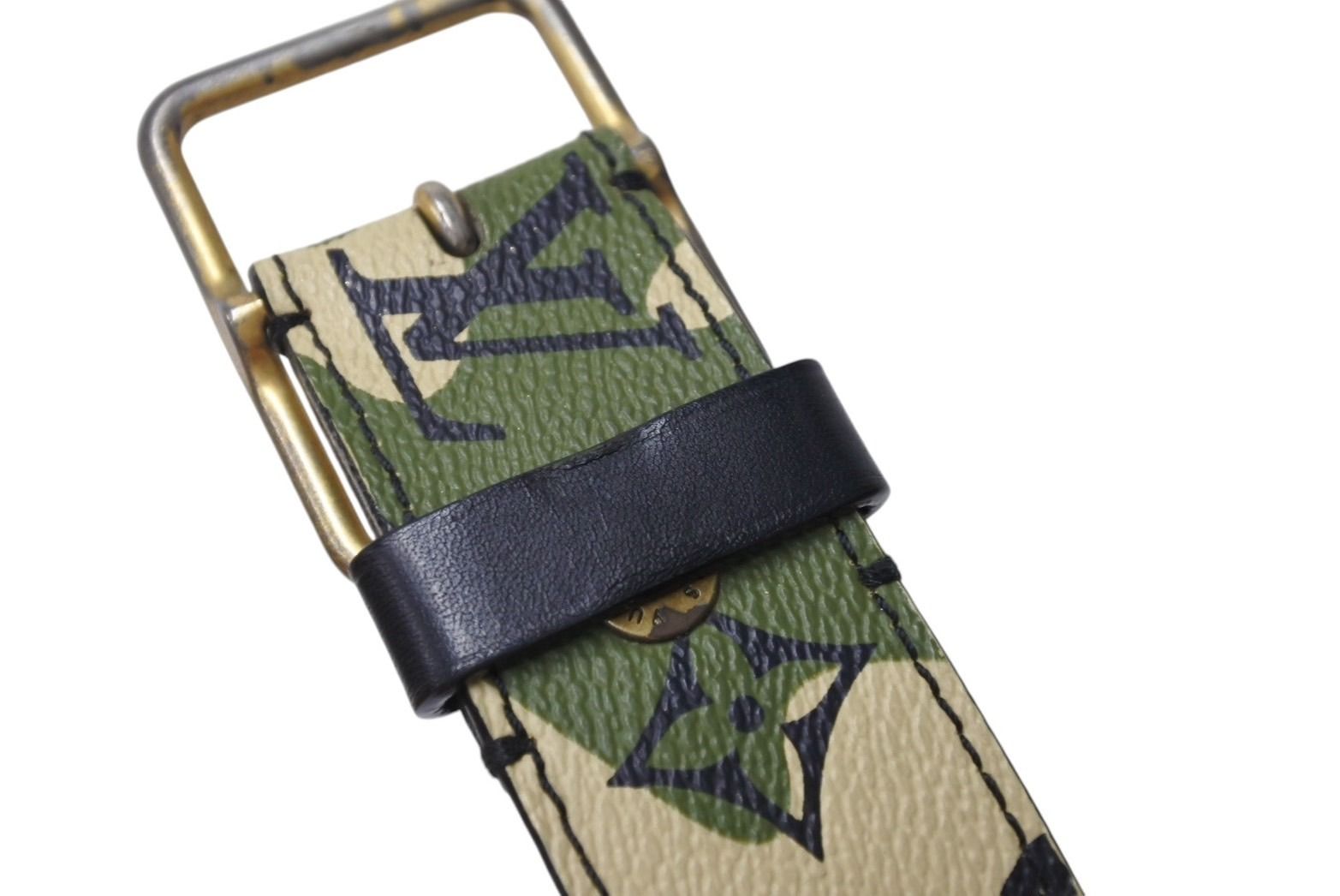 Louis Vuitton カモフラージュ ベルト 95 村上隆 迷彩 ベルト Louis