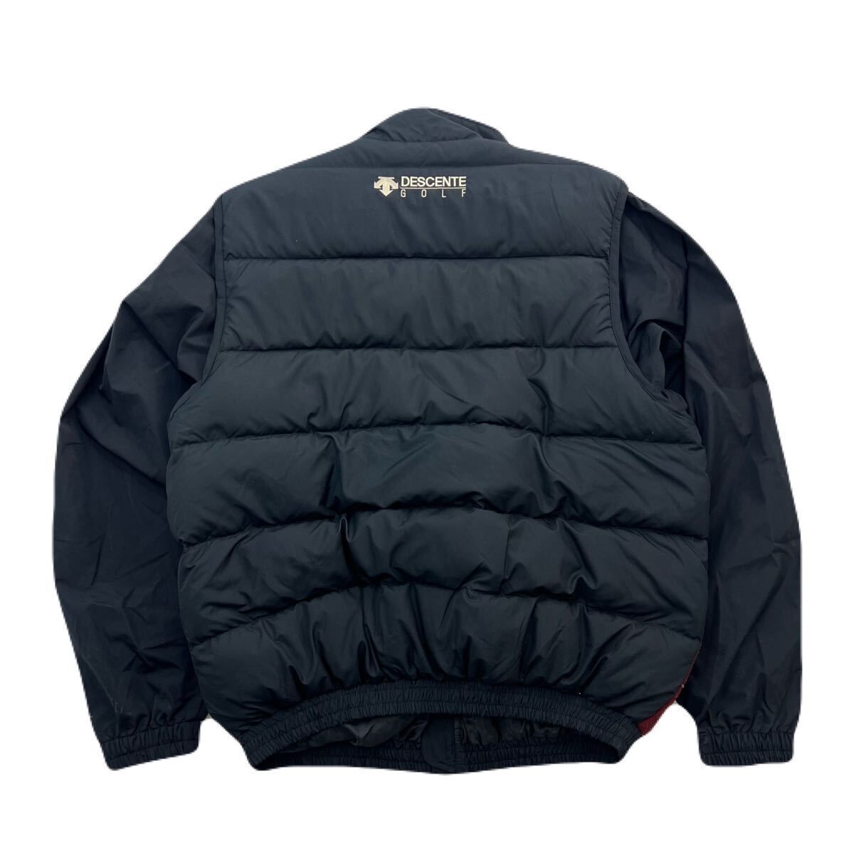超美品】デサントゴルフ ダウンベスト 黒 ダウン90％ 中田英寿 メンズ
