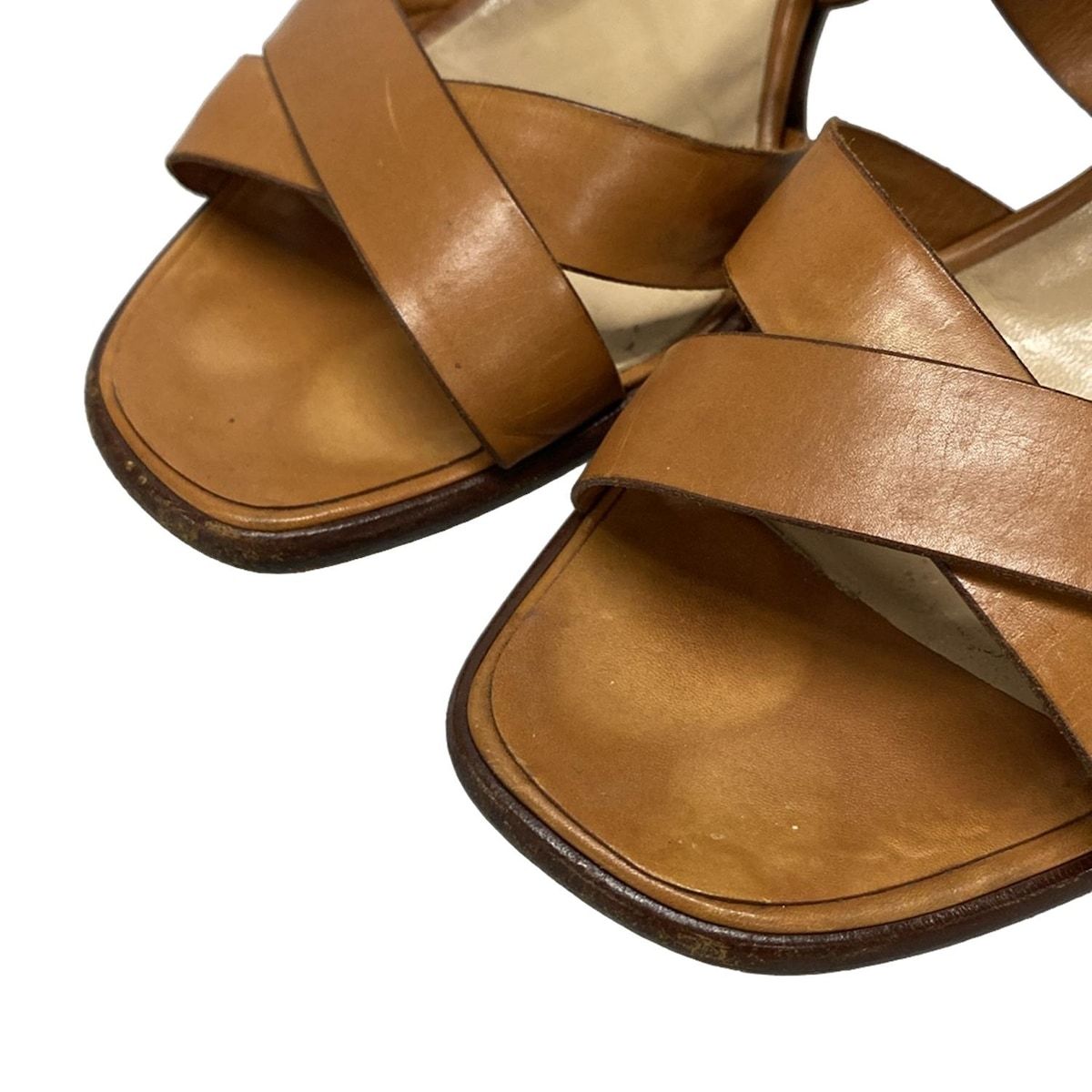 未使用　TANINO CRISCI タニノクリスチー レザー サンダル　36 TANINO CRISCI(タニノクリスチー) サンダル 36 レディース