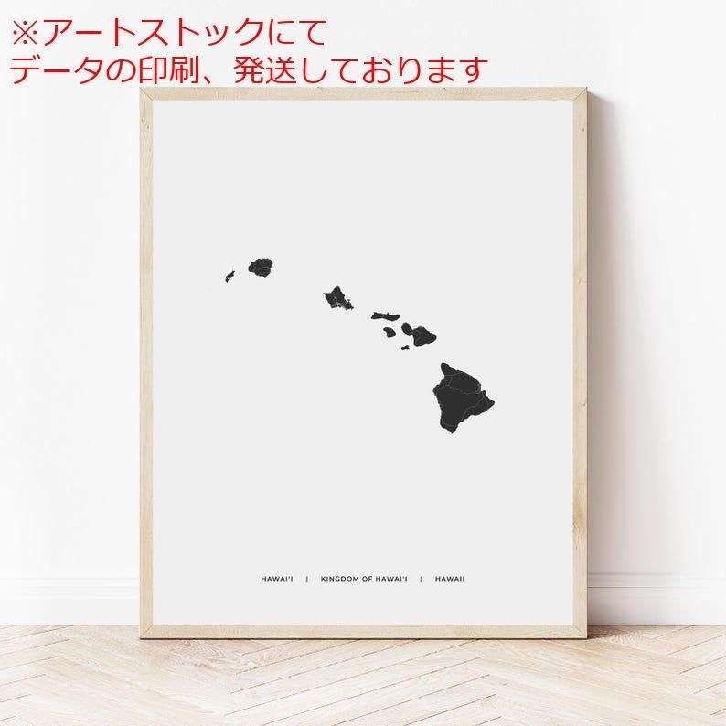 mz ポスター A1 サイズ (~A4まで対応可) ホノルル地図印刷 ハワイ州