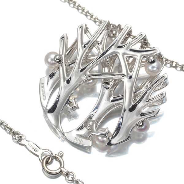 ミキモト ネックレス ベビーパール 真珠 3.3-3.9mm ダイヤ  