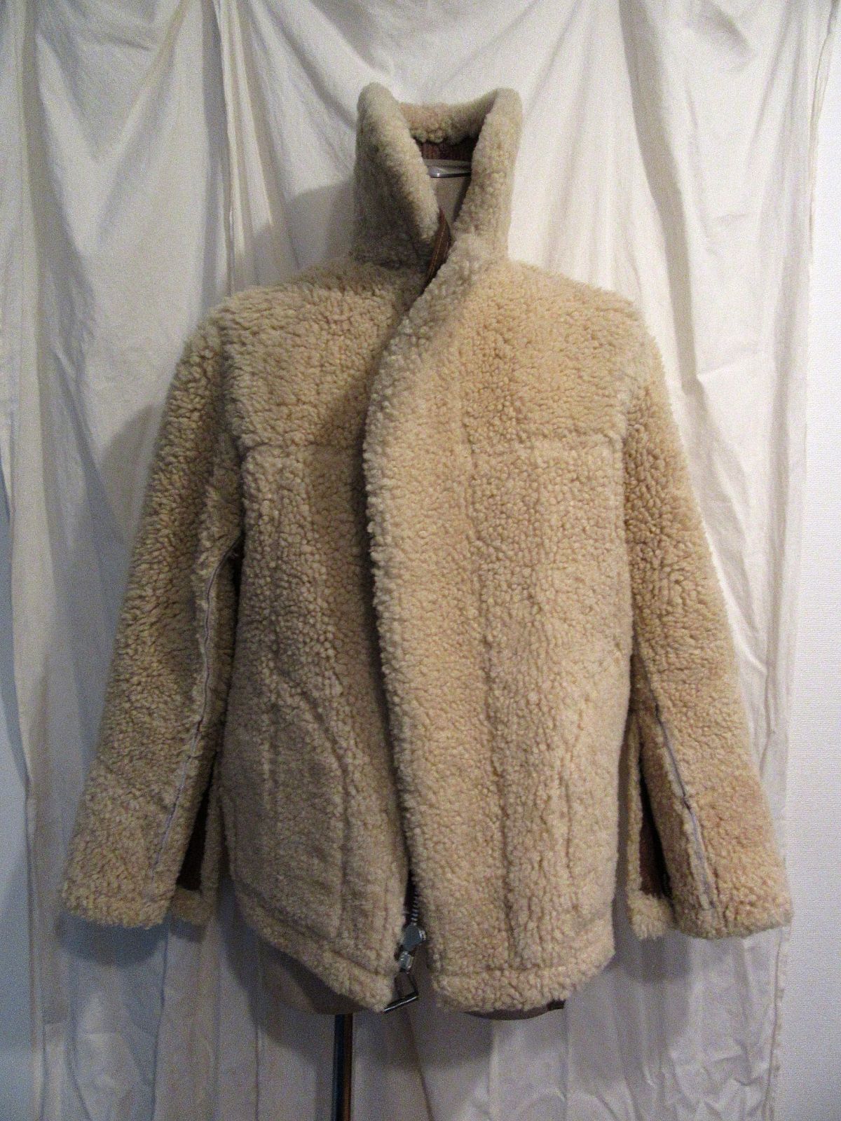 英国製 ビンテージ シープスキン アーヴィンジャケット アービンジャケット 実寸身幅54cm 表記36 イギリス軍 MK.VI B3 UK