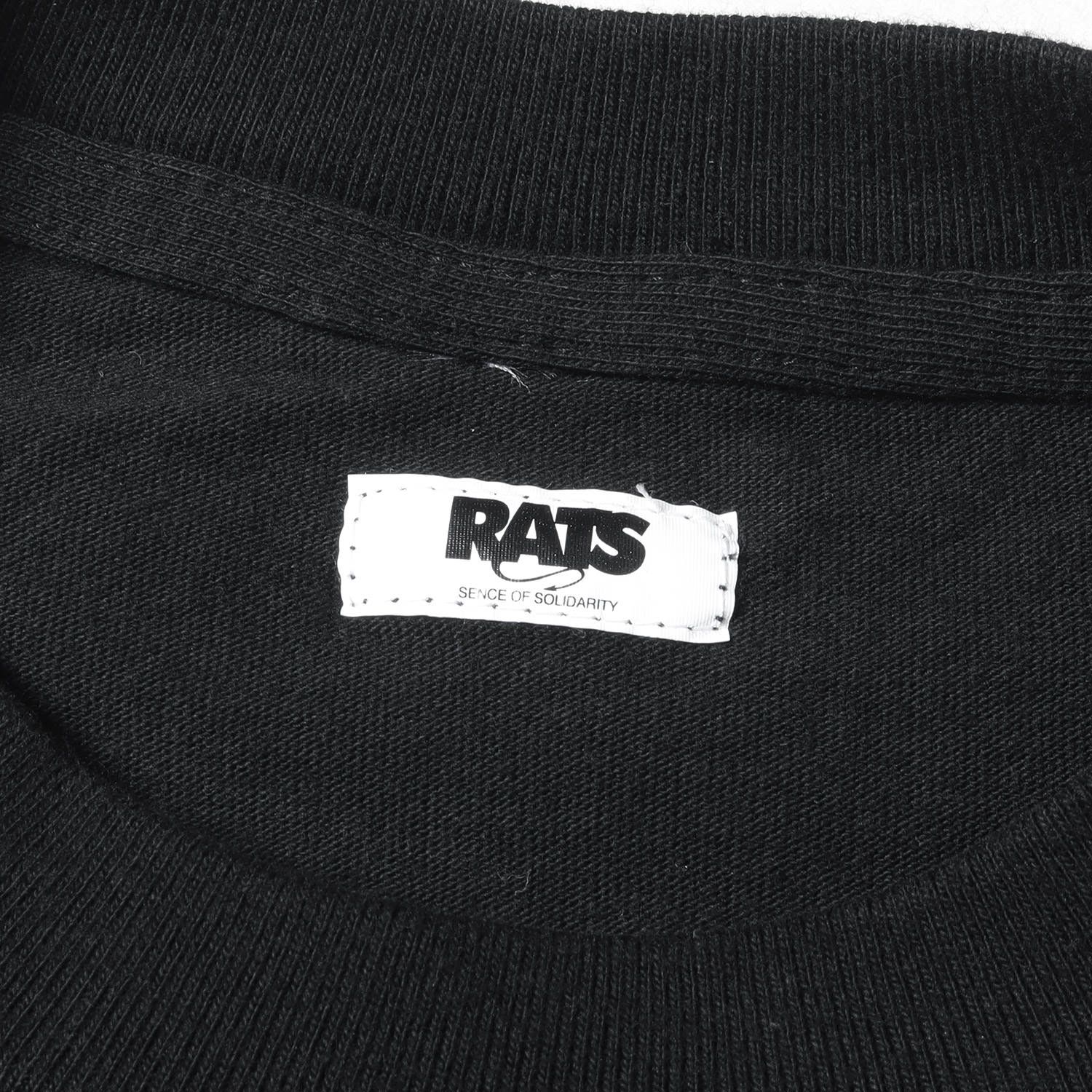 RATS ラッツ Tシャツ FILTHYロゴ クルーネックTシャツ ブラック 黒 記載なし(S位) トップス カットソー 半袖 【メンズ】【美品】