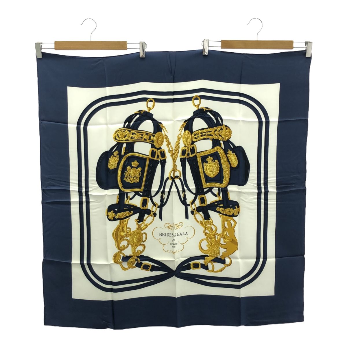 H16333-2 HERMES エルメス カレ90 BRIDES de GALA 式典用馬靭 スカーフ