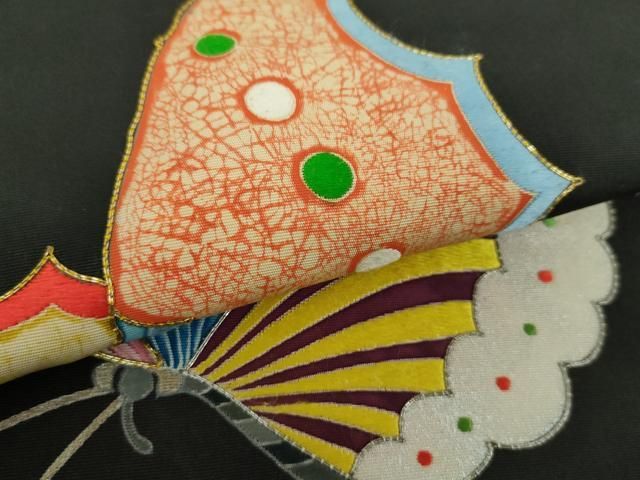 平和屋着物○東京友禅 熊谷好博子 塩瀬 九寸名古屋帯 駒刺繍 舞