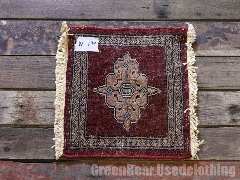 RAGX149 ミニトライバルラグ オールドカーペット ウール絨毯