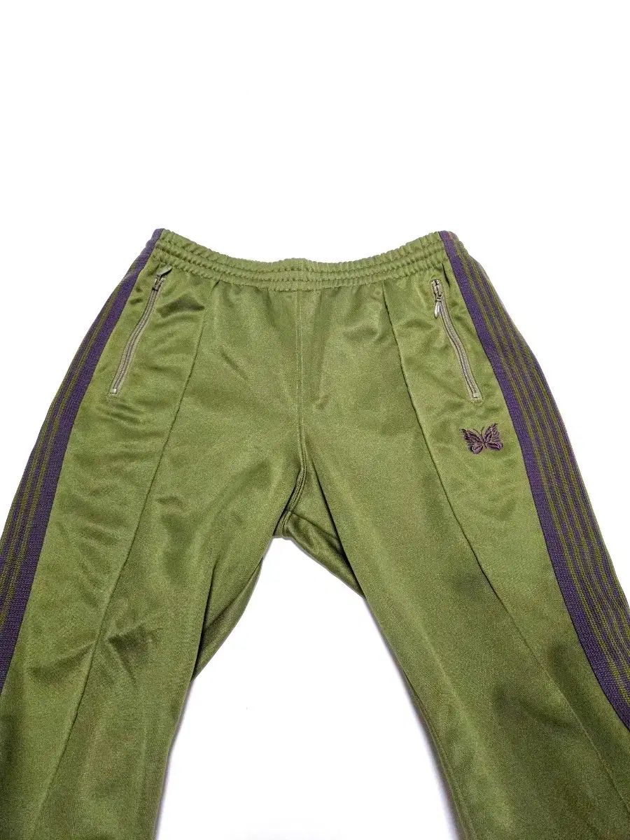 Needles オリーブグリーン トラックパンツ M needles トラックパンツ緑グリーン【高騰カラー】Mサイズ