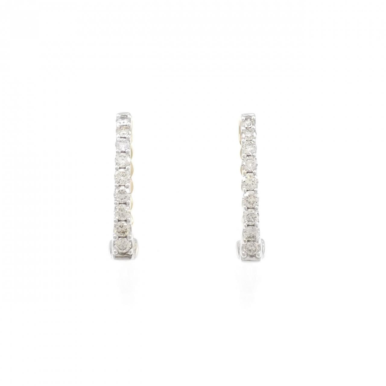 K18YG|K18WG ダイヤモンド イヤリング 0.50CT