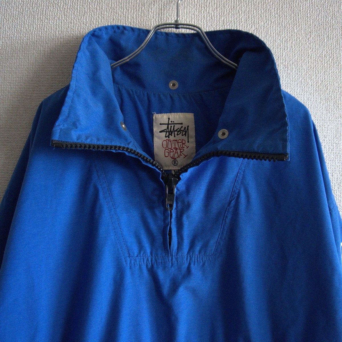 old stussy 90s 紺タグ ナイロン アノラック USA製 希少 古着 90s/USA製】OLD STUSSY【アノラック プルオーバー ジャケット