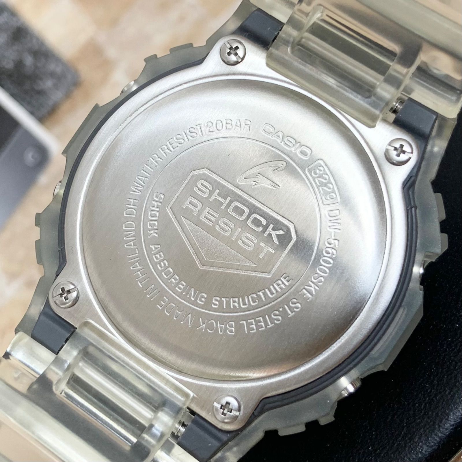 美品】CASIO カシオ G-SHOCK クリア スケルトン DW-5600SKE 箱