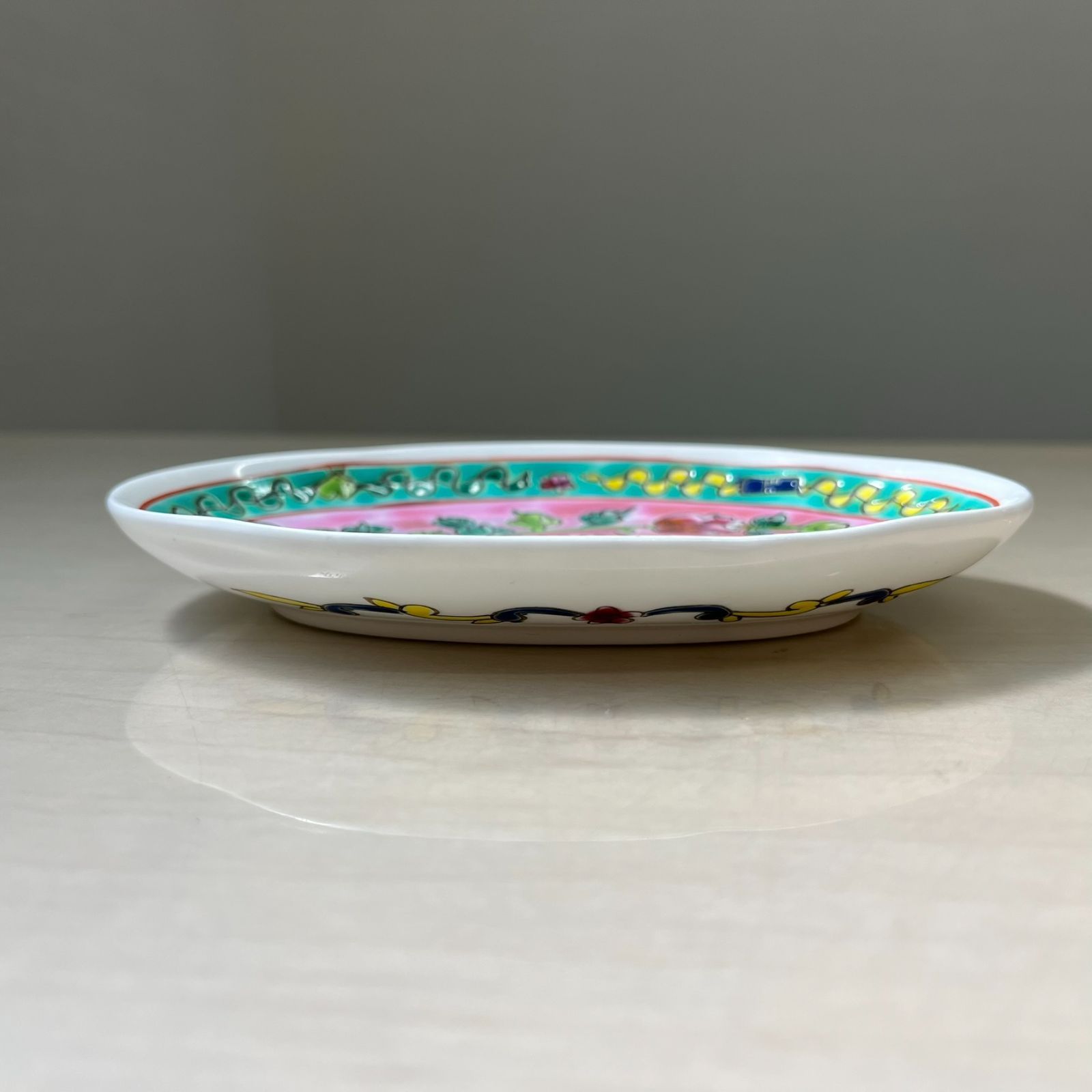 30P プラナカン プレート Oblong (丸横長皿) ニョニャ 食器 皿 絵皿