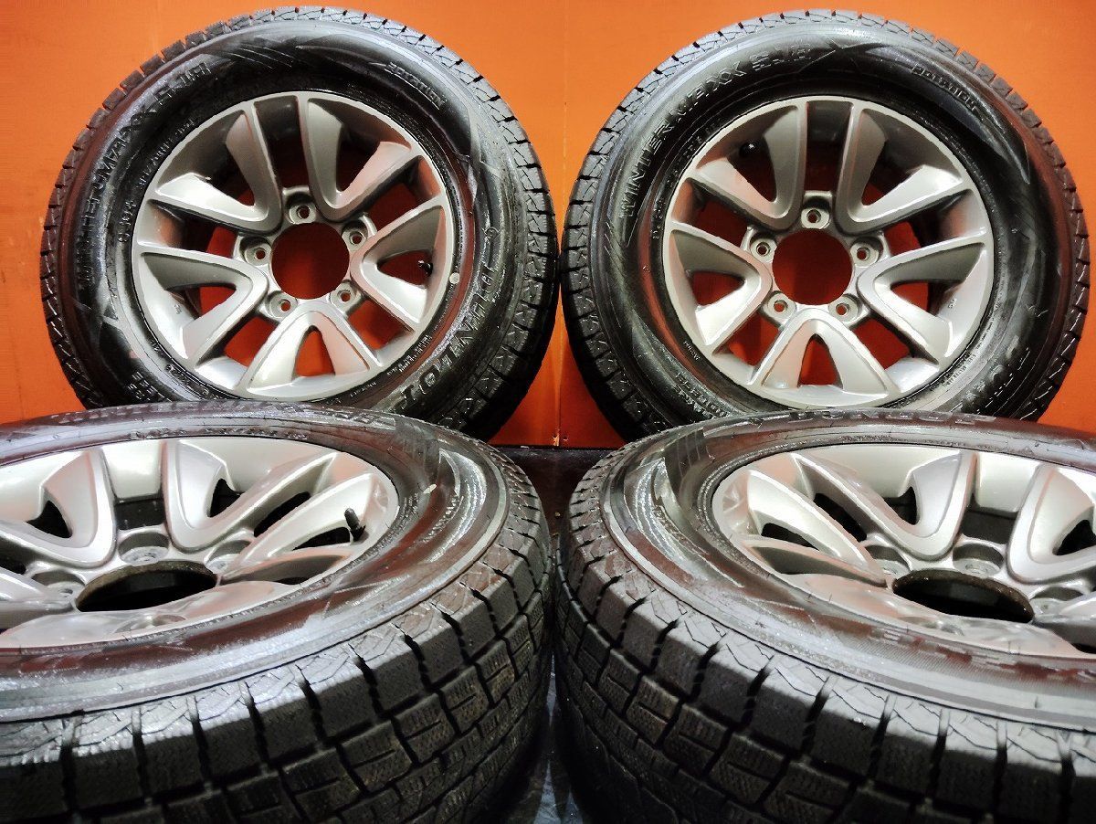 DUNLOP SJ8 215|70R15 バリ溝 スタッドレス スズキ ジムニーシエラ JB43W 純正ホイール 15インチ 5.5J5HPCD139.7 5 22年製 KTM369