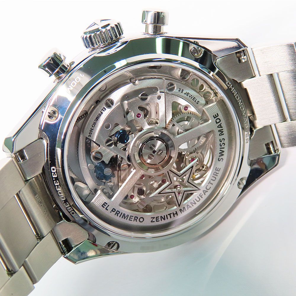 名古屋】ゼニス クロノマスター オープン エル・プリメロ 03.3300.3604/69.M3300 マットシルバー 自動巻 SS 腕時計  ZENITH（時計） ゼニス ZENITH クロノマスター オープン 03 3300 3604 クロノグラフ メンズ 腕時計 シルバー 自動巻き  Chronomaster Open 90270602 ...