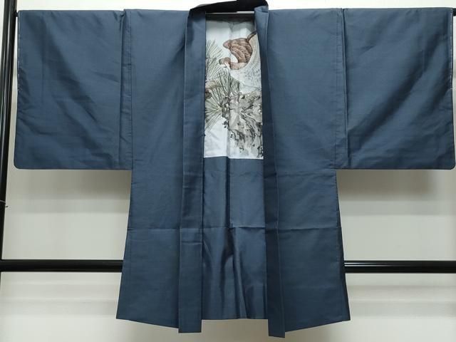 ☀ 平和屋着物●男性 本場大島紬 アンサンブル 亀甲柄 正絹 CAAS8733vf