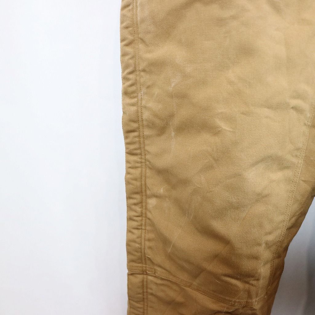 Carhartt カーハート ダック地 オーバーオール 大きいサイズ ブラウン (メンズ 54/30)   O8859約48cm裾幅