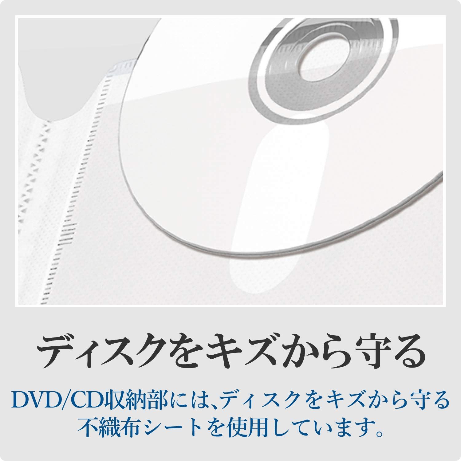 数量限定】クリア 120枚収納 対応ファイルケース CD CCD-FS120CR DVD