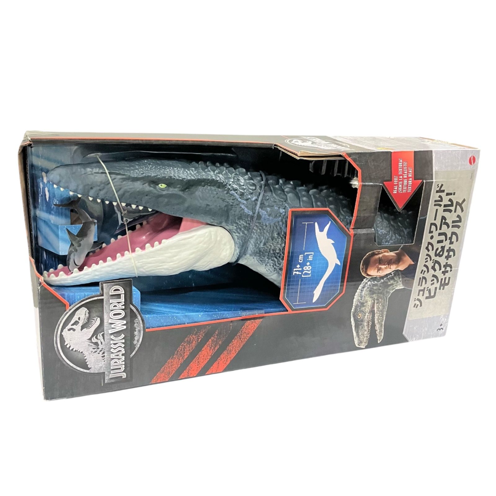 WJ29 ジュラシック ワールド ビッグ-リアル! モササウルス 全長 71㎝ FNG24 ♥品