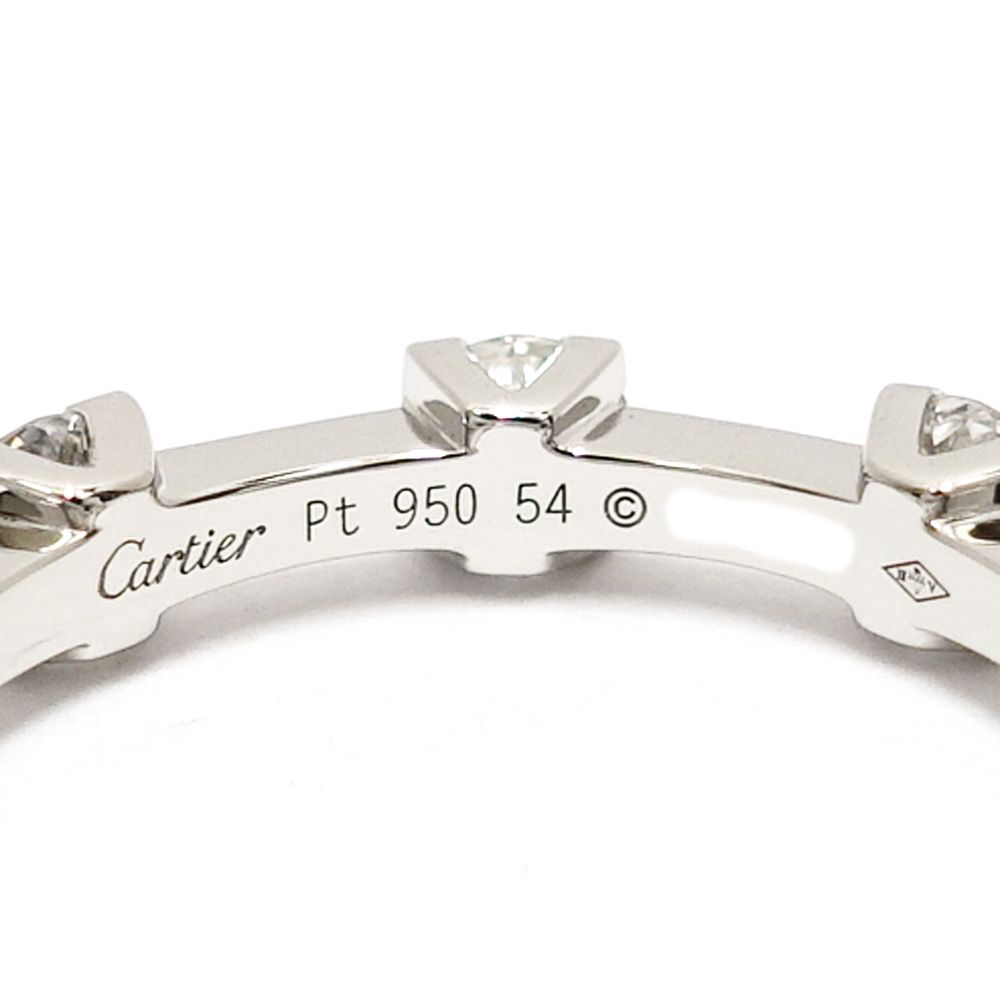 Cartier 【栄】カルティエ Pt950 ダイヤモンド フルエタニティ リング 指輪 ジュエリー レディース メンズ プラチナ【メーカー仕上済】