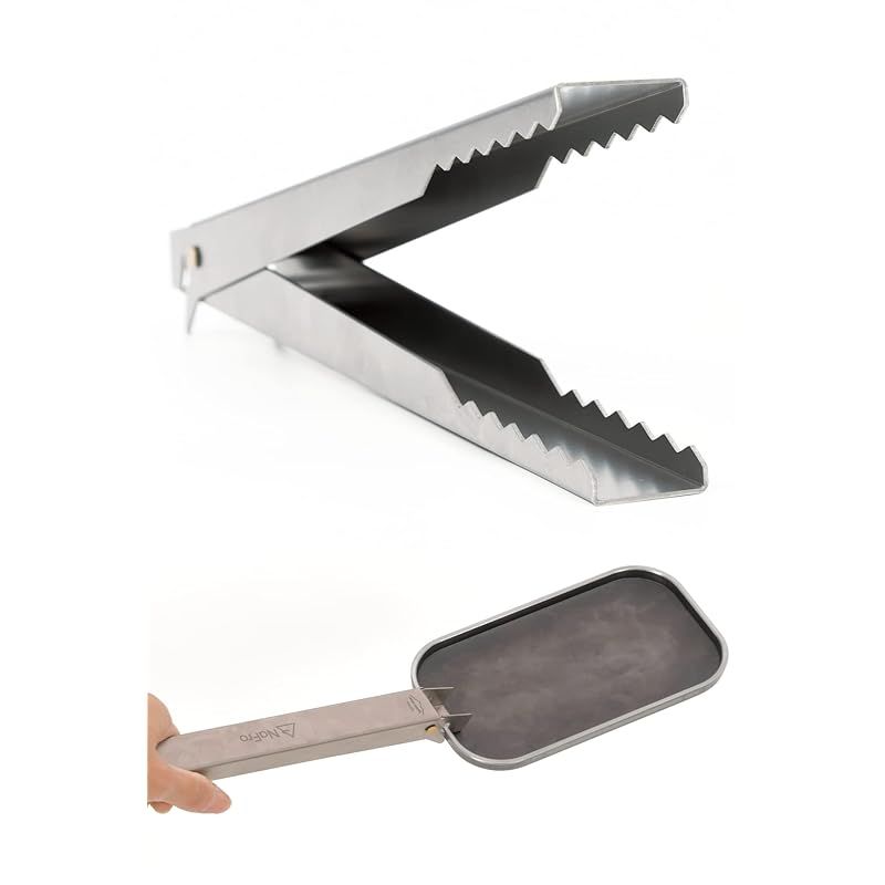 鎌倉NaFro ナフロ ただのトングじゃないワニ キャンプ トング 鍋つかみ 鉄板つかみ チタン 軽量 火バサミ 料理 0