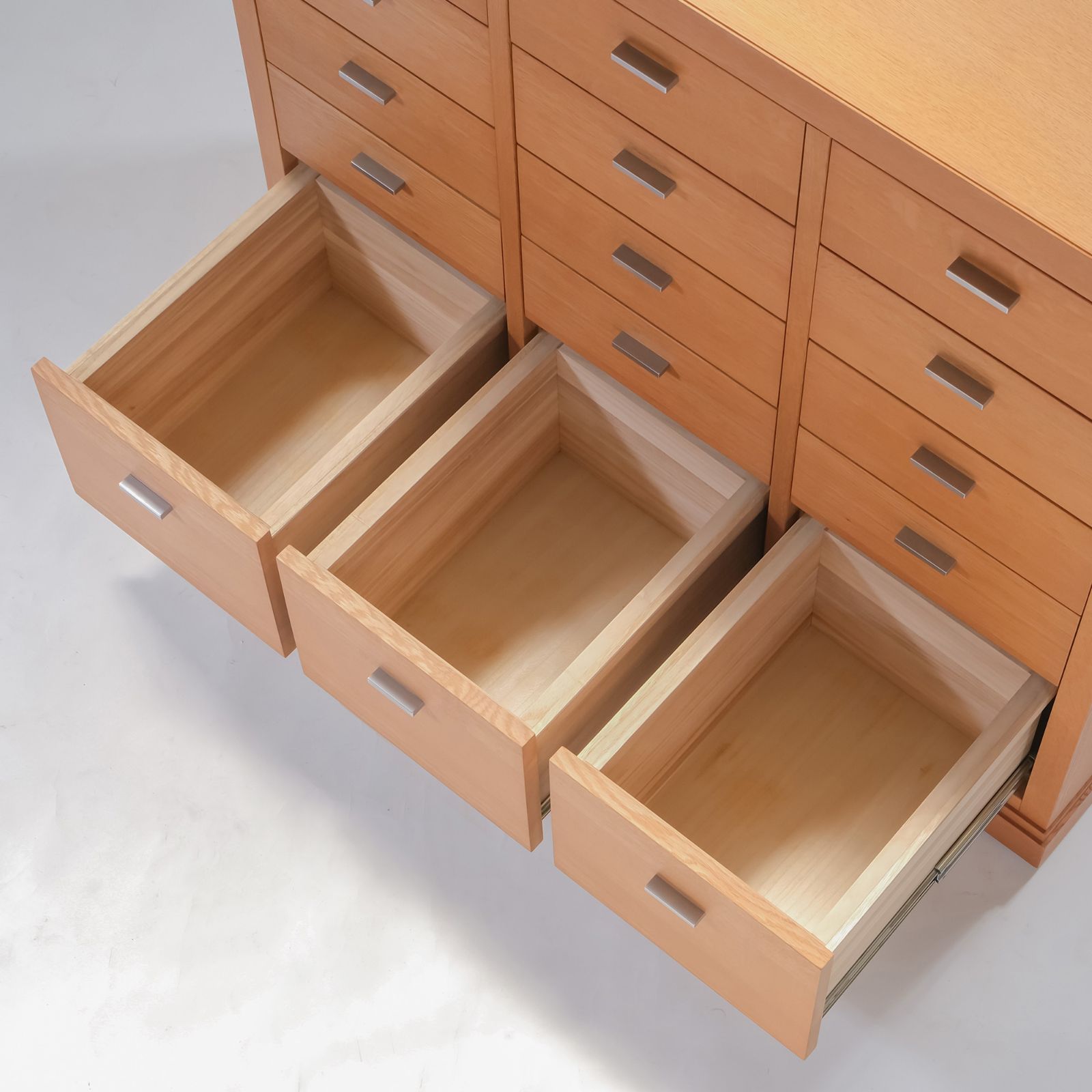 チェスト 府中家具 FUCHU FURNITURE ヴィレ ハイチェスト 引出し15杯 オーク材 桐ダンス 木製 収納タンス 和モダン 国産家具 収納家具 リビング収納 衣類収納 MARWIL-DEMENAGEMENTS_CH