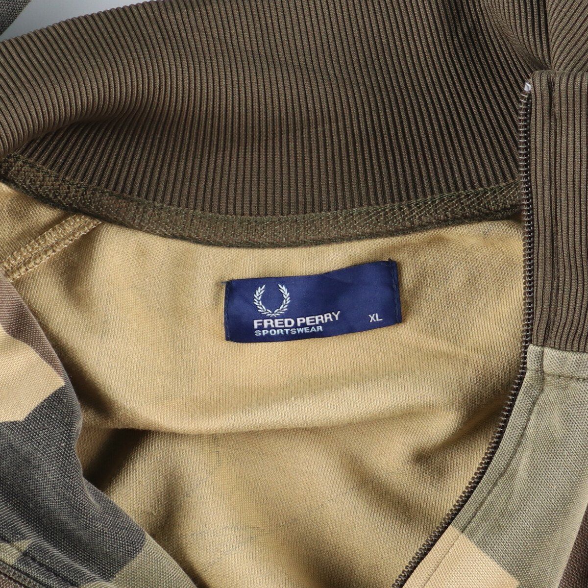 古着 フレッドペリー FRED PERRY 迷彩柄 ジャージ トラックジャケット 
