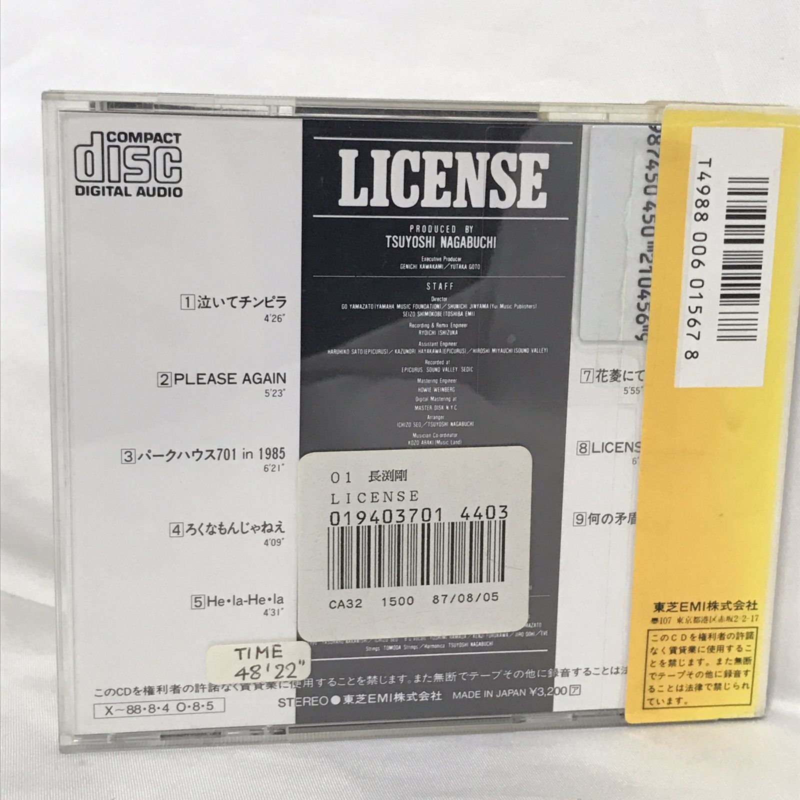 【レンタル落ち】長渕剛　　LICENSE