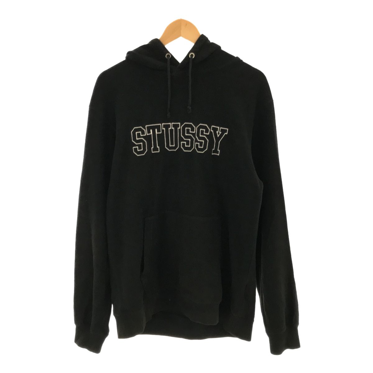 STUSSY ステューシー ビッグ刺繍ロゴプルオーバーパーカー - cecati92