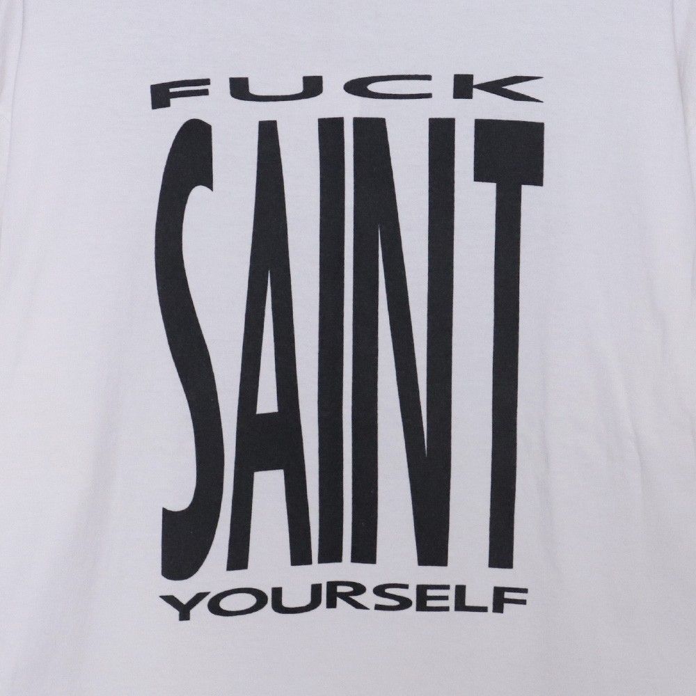 【SAINT MICHAEL】SS TEE / SAINT YOURSELF / WHITE Tシャツ SAINT M×××××× - セントマイケル Tシャツ SAINT YOURSELF SS TEE