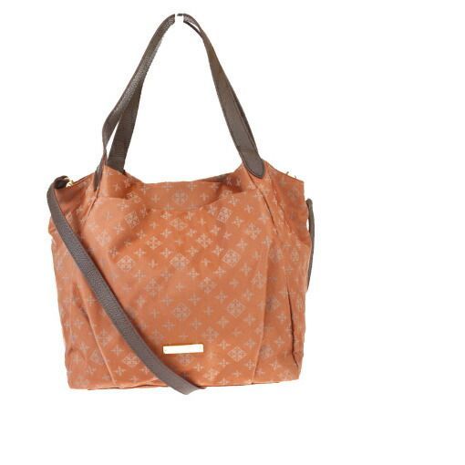 【中古】 ラシット(Russet) 2WAY ナイロン，レザー ショルダーバッグ ブラウン 06GA520
