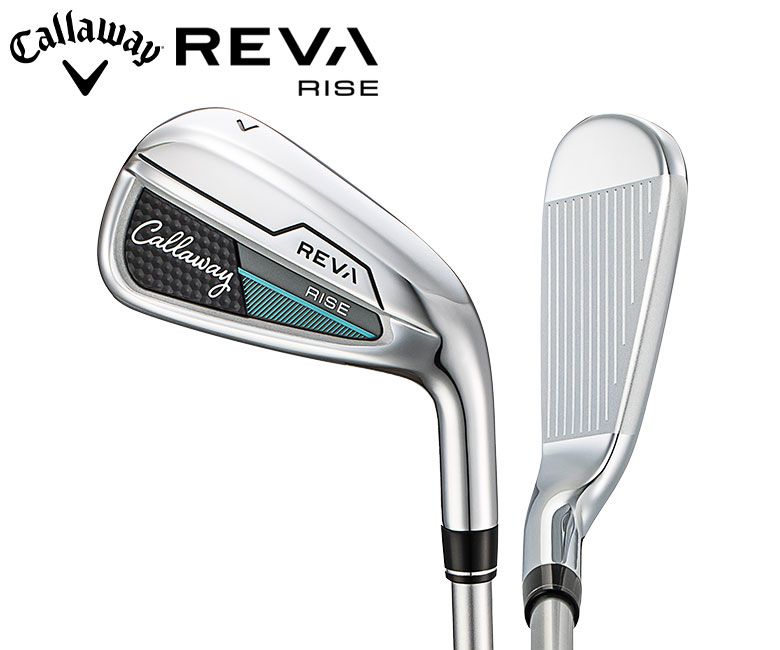 レディース キャロウェイ REVA RISE アイアン単品 AW SW ELDIO40 for Callaway カーボンシャフト