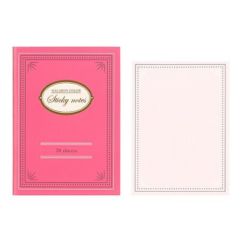 まとめ エムディーエス 付箋 マカロン付箋 ピンク 62-306 ×20セット