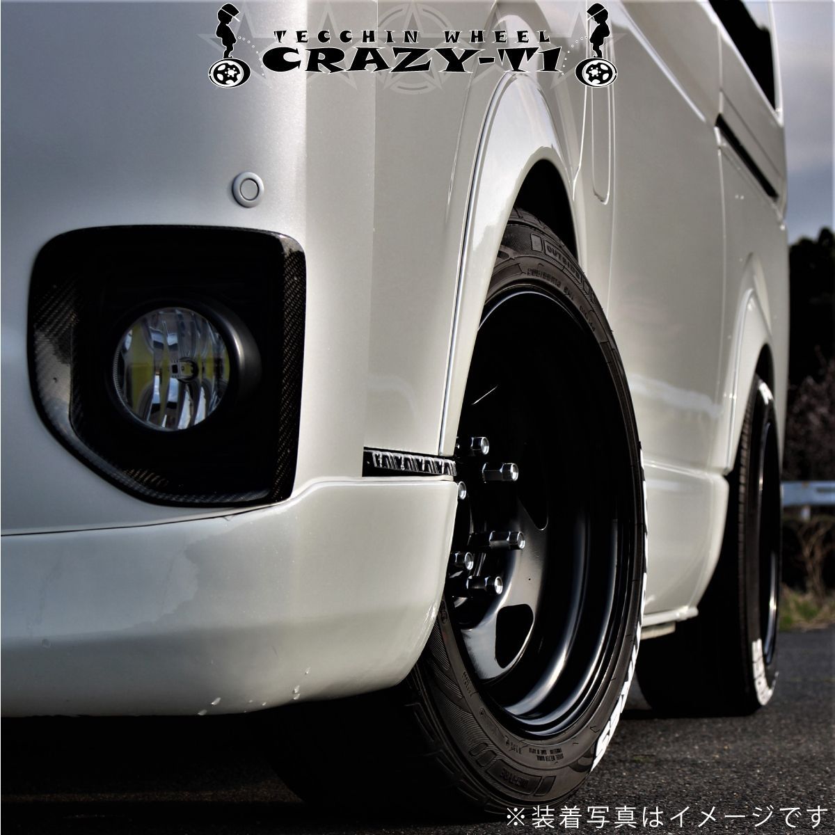 ハイエース レジアスエース 17インチ 9J ホイール 鉄チン 4本 BK ハイエース レジアスエース 17インチ 9J ホイール 鉄チン 4本 BK